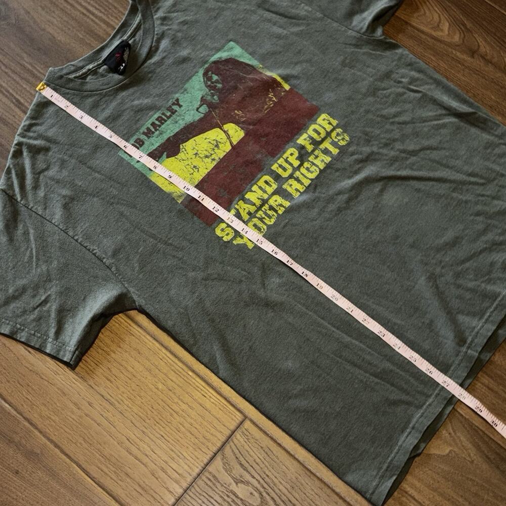 VTG Zion Y2k Bob Marley "Stand Up For Your Rights" T Shirt Mens Size Large 2005 - Picture 5 of 7
